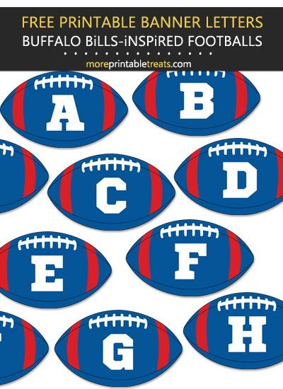 Buffalo Bills-Inspired Football Alphabet Buffalo Bills Party Ideas, Buffalo Bills Birthday Party, Buffalo Bills Birthday, Buffalo Bills Party, Tailgate Wedding, Cheer Printables, Buffalo Bills Baby, Buffalo Bills Stuff, 71st Birthday