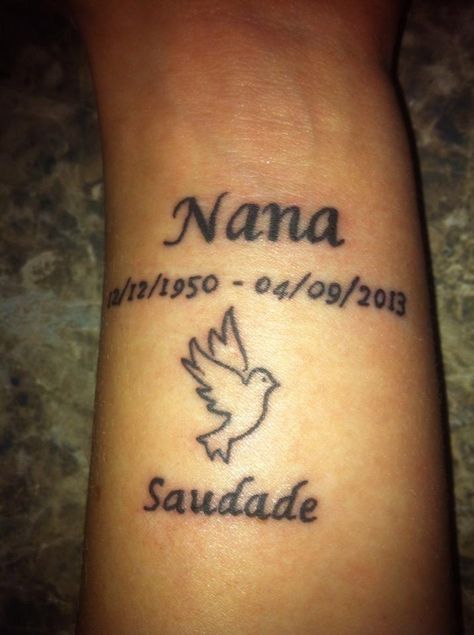 My daughters tribute to my Mom/her Nana who just passed away. Tattoo For Nana Passing, Brooke Tattoo, Nan Tattoo, Tattoo After Care, Nana Tattoo, Rip Tattoo, Shop Tattoo, After Care, Mermaid Tattoos