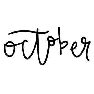 October Word Art, Notes Plan, Diy Planner Notebook, Journal Organization, Hand Lettering Practice, Halloween Fonts, Bullet Journal Lettering Ideas, Lettering Practice, Journal Aesthetic