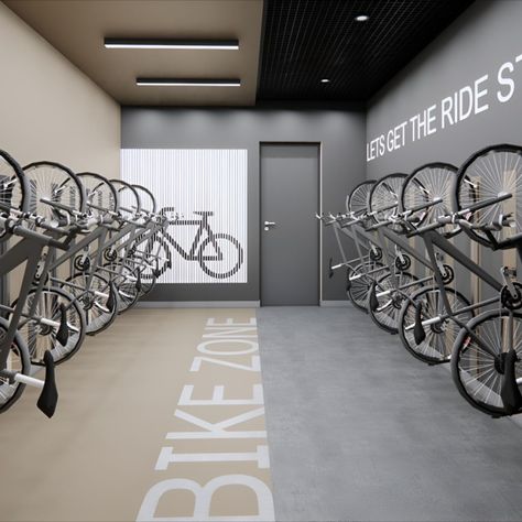 At TDG, we're committed to delivering value to residential developments. Our latest multi-family project showcases our dedication by incorporating branding and design elements throughout—even in the often-underestimated bike room.

Stay tuned for ongoing project updates as we continue to reimagine the living standards of the residents.

#multifamily #residentialdesign #branding #design #residents #impact #realestate #interiordesign #usa
Activate to view larger image, Bike Room Design, Bike Parking Design, Bike Storage Design, Bike Storage Room, Bike Room, Bicycle Storage, Bicycle Shop, Architecture Collage, Bike Store