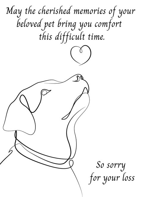 Dog Loss Card, Dog Sympathy Card, Printable Pet Loss Card, Pet Memorial Card, Pet Card Loss Download, 5x7 Greeting Card, Printable Envelope Loss Of Pet Dog Sympathy Cards Diy, Sorry For The Loss Of Your Dog, Sorry For Your Loss Dog, Seaglass Cards, Pet Sympathy Quotes, Dog Sympathy Card, Greeting Card Printable, Sympathy Cards Handmade, Sympathy Quotes