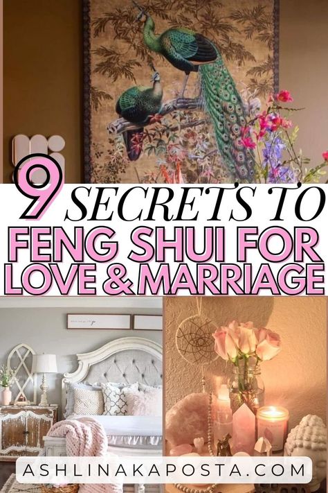 9 Feng Shui Secrets to Manifest and Attract More Love — ASHLINA KAPOSTA Feng Shui Love Corner Ideas, Feng Shui Love Corner, Feng Shui Bedroom Decor, Master Suite Decor, Feng Shui Love, Bedroom Feng Shui, Arranging Bedroom Furniture, Feng Shui Master, Valentines Brunch