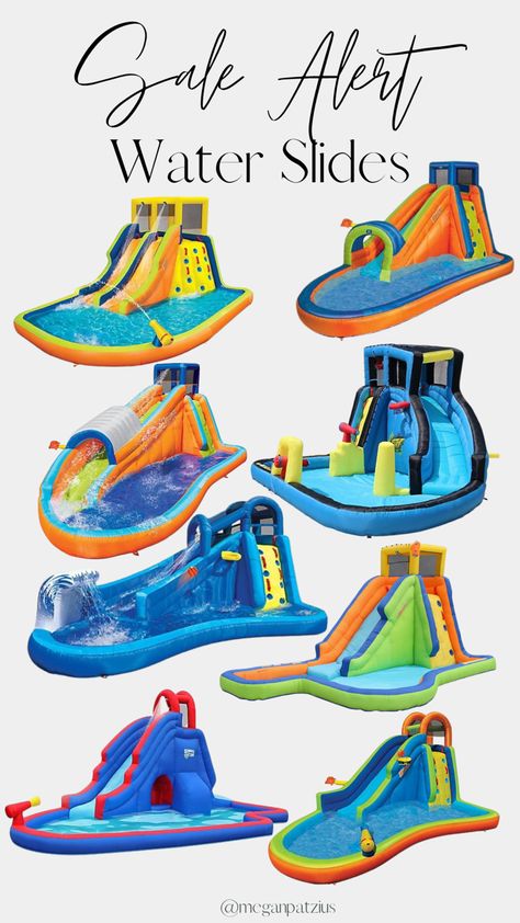 Best selling inflatable water slides for kids! Outdoor fun for the whole family. Blow up pool water slides for affordable prices. QVC HSN flex pay options. Water Inflatables, Kids Water Slide, Blow Up Water Slide, Banzai Pipeline, Slides For Kids, Pool Water Slides, Inflatable Water Slides, Blow Up Pool, Inflatable Water Park