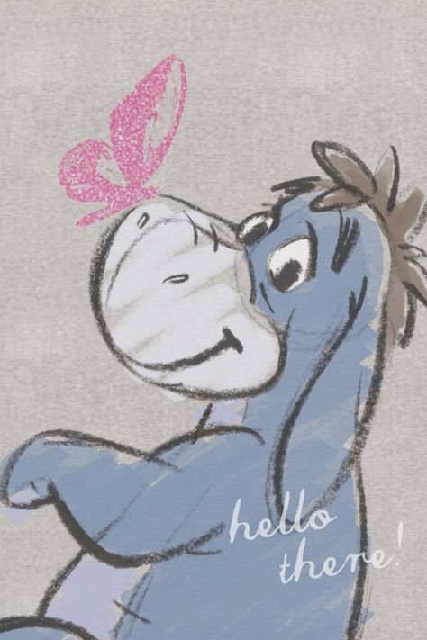 Eeyore Sketch - Hello There Card
Send your friends and loved ones this sweet Winnie the Pooh card to let them know they're in your thoughts and in your heart! Eeyore Sketch, Eeyore Quotes, Winnie The Pooh Drawing, Zen Tangles, Winnie The Pooh Pictures, Pooh Bear, Animal Skulls, Disney Winnie The Pooh, Hello There