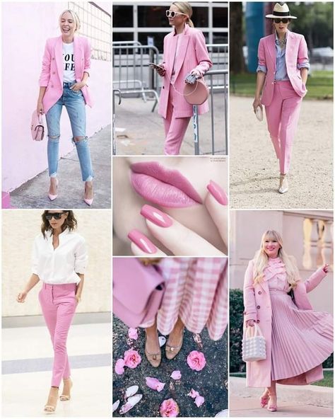 Blue Jeans Combination, Pink Blue Outfit, Jeans Combination, Festive Christmas Outfit, Blazer Rosa, Soft Summer Colors, Color Outfits, Colour Combinations Fashion, Christmas Outfit Ideas