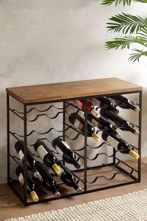 Standing Wine Rack, Cliveden House, Wine Bottle Storage, Drink Storage, Wine Stand, Standing Lamps, Stylish Floor Lamp, Industrial Style Kitchen, Metal Wine Rack