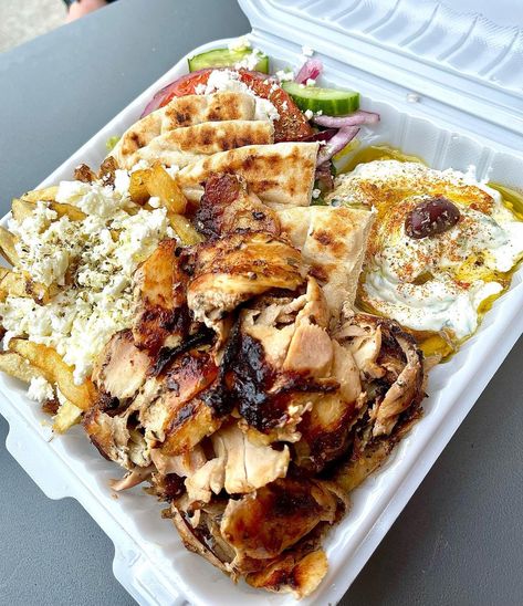 Greek Street Food, Bay Ridge Brooklyn, Greek Fries, Astoria Queens, London Boy, Midtown Manhattan, Food Inspo, Street Food, Feta