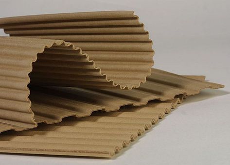 WOO027-10 - MaterialDistrict Corrugated Board, Corrugated Box, Water Jet, Wood, Water, 10 Things, Cartonnage