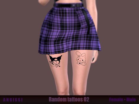 The Sims Resource - Random tattoos 02 Sims 4 Cc Hello Kitty Tattoo, Sims 4 Hello Kitty Tattoos, Sims 4 Cc Tattoo Cute, Random Tattoos, Kitty Tattoo, Sims 4 Tattoos, Hello Kitty Tattoos, Unicorn Tattoos, Sims 4 Downloads