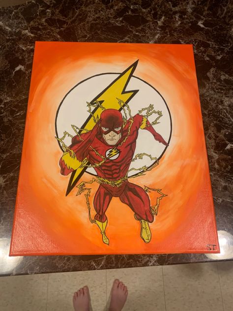 Acrylic painting Fastest Man, Painting Inspo, Bts Concert, Acrylic Paintings, Looney Tunes, Worship, Acrylic Painting, Flash, Batman