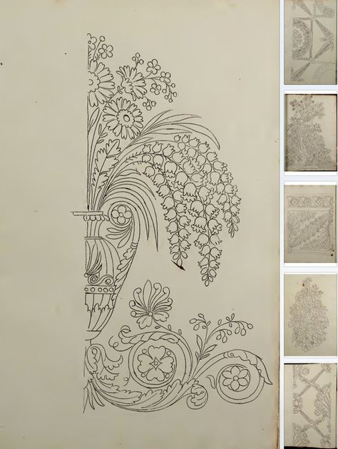 100 FRENCH EMBROIDERY DESIGNS Rare 1793 French Pattern Book | Etsy Fleurs Art Nouveau, French Embroidery, Arte Folk, French Pattern, Handwork Embroidery Design, Illuminated Manuscript, Hand Embroidery Patterns, Embroidery Inspiration, Design Patterns