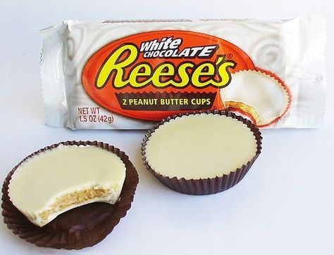 White Reeses, White Chocolate Peanut Butter, Reese's Chocolate, Homemade Peanut Butter Cups, Chocolate Peanut Butter Cookies, Chocolate Peanut Butter Cups, Chocolate Butter, Peanut Butter Cup, Reeses Peanut Butter Cups