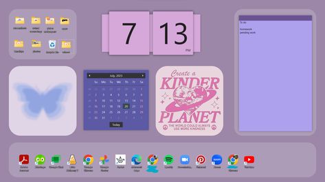 Laptop Aesthetic Organization, Aesthetic Desktop Homescreen, Laptop Hp Wallpaper Aesthetic, Laptop Desktop Setup Aesthetic, Aesthetic Wallpaper For Hp Laptop, Aesthetic Windows Wallpaper Laptop, How To Make Your Laptop Aesthetic Windows 10, Desktop Widget Ideas, Aesthetic Laptop Desktop Layout