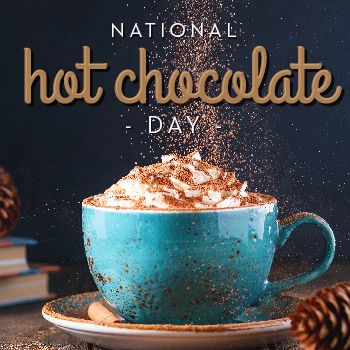 January 31: National Hot Chocolate Day National Hot Tea Day, National Hot Chocolate Day, National Celebration Days, Family And Consumer Science, National Days, Celebration Day, Chocolate Day, Instagram Content, January 2024