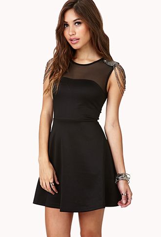 Luxe Fit & Flare Dress | FOREVER21 - 2040495526 Semi Dresses, New Years Dress, Event Outfit, Dresses Women, Need Love, Birthday Dresses, Forever 21 Dresses, Fit Flare Dress, Shop Dresses