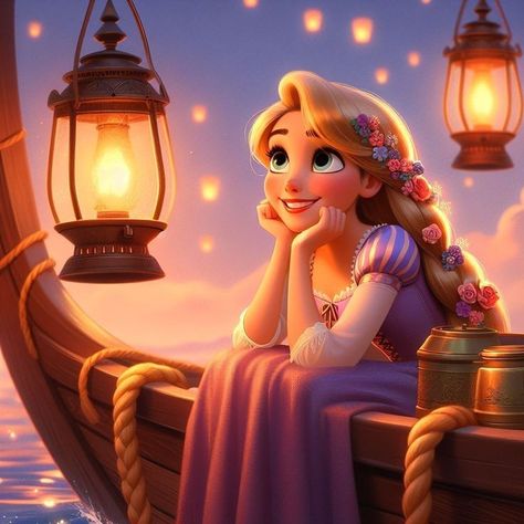 Rapunzel Sketch, Anime Dpz, Emo Aesthetic Wallpaper, Disney Anime Style, Tangled Lanterns, Disney Princess Rapunzel, Disney Princess Artwork, Disney Princess Makeover, Art Puzzle