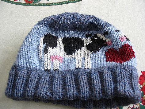 Cow Knitting Pattern, Knitting Patterns Hat, Cow Accessories, Cow Hat, Intarsia Knitting, Baby Boy Knitting, Baby Cardigan Knitting Pattern, Knitting Charts, Baby Cardigan