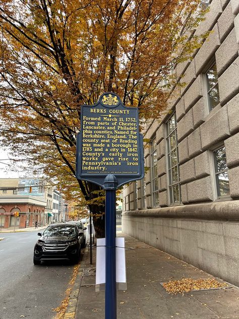 Historic Sign Berks County. Reading, Pennsylvania. Living In Pennsylvania, Chester County Pennsylvania, Reading Pennsylvania, Harrisburg Pennsylvania, Pennsylvania Travel, Cross Country Trip, Lancaster Pennsylvania, Reading Pa, Usa States