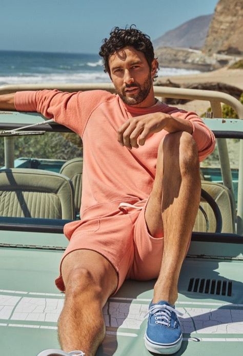 Beach Fashion Shoot, Ncis Hawaii, Noah Mills, Vacation Outfits Men, Beach Tan, Mens Photoshoot Poses, Mens Summer Outfits, Men Photoshoot, Todd Snyder