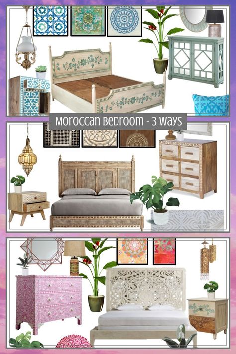 Moroccan Style Bedroom, Moroccan Bedroom Ideas, Eclectic Decor Inspiration, Moroccan Decor Bedroom, Moroccan Inspired Bedroom, Moroccan Style Home, Moroccan Style Interior, Boho Crafts, Turquoise Cushions