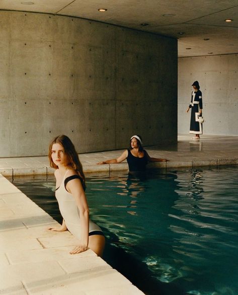 Analogue Culture on Instagram: “[Contax G2 | Kodak Portra 400] Shot by @jensingvarsson” Jens Ingvarsson, Pool Fashion Editorial, Madison Stubbington, Color In Film, Pool Poses, Pool Fashion, 35mm Photography, Kodak Film, Beirut Lebanon