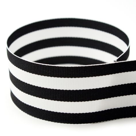 Black Taffy Stripe Pacifier Clip Holder, White Candy, Striped Ribbon, How To Make Ribbon, Taffy, Candy Stripes, Grosgrain Ribbon, Black Stripes, Favorite Things List