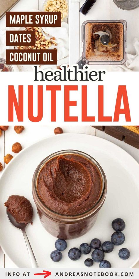 Transform your kitchen with our healthy homemade Nutella recipe! This chocolate hazelnut spread is the perfect addition to any keto, vegan, gluten-free, or dairy-free diet. Made entirely from scratch, it's a healthier alternative to store-bought spreads, packed with Nutella-inspired goodness. Explore our collection of healthy recipes to find new and exciting ways to enjoy your favorite chocolate treat. Start spreading the love with your own delicious, guilt-free Nutella today. Homemade Nutella Healthy, Healthy Nutella Recipes, Healthier Nutella, Nutella Alternative, Homemade Nutella Recipes, Nutella Recipe, Healthy Nutella, Vegan Nutella, Dessert Alternatives