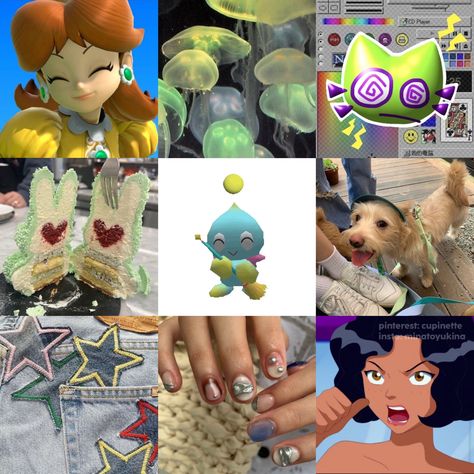 cute green weird core aesthetic moodboard Weird Core Moodboard, Weird Core Aesthetic, Weird Core, Aesthetic Moodboard, + Core + Aesthetic, Kiwi, Mood Boards, Bright Colors, Green