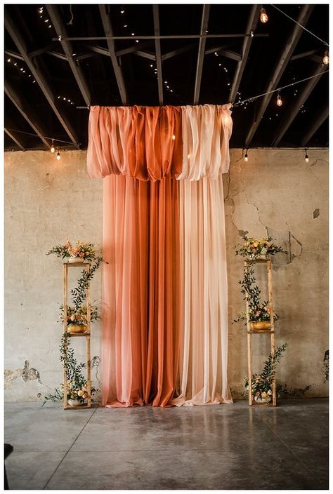 70s Boho Wildflower Wedding — Flora + Flame Women’s Conference Decor Ideas, Fall Wedding Photo Backdrop Diy, 70s Garden Party Wedding, Wedding Tapestry Backdrop, 70s Photo Backdrop, Fall Stage Decor, Draped Fabric Backdrop, Diy Boho Backdrop, Floral Photo Booth