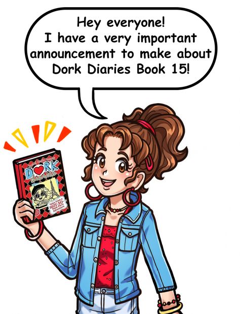 Hey fans, I have a VERY IMPORTANT announcement to make about Dork Diaries Book 15!The year 2020 has been pretty crazy with A LOT of drama and unexpected challenges! So, unfortunately, my newest diary, Dork Diaries Book 15: Tales From a Not-So-Posh Paris Adventure, has been delayed and will not be coming out on the originally-scheduled publication date of Tuesday, Oct. 13th. It currently has a tentative release date of May 4, 2021, but I hope to have it out sooner than that. Fingers crossed! Dork Diaries Characters Mackenzie, Books Like Dork Diaries, Dork Diaries In Color, Dork Diaries Wallpaper, Dork Diaries Movie, Dork Diaries Colored, Nikki Dork Diaries, Dork Diaries Nikki, Dork Diaries Aesthetic