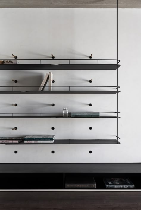 Design Shelves, Shelves Ideas, Metal Shelving, Joinery Details, Furniture Details Design, Shelving Design, Best Furniture, Shelving Systems, Furniture Details