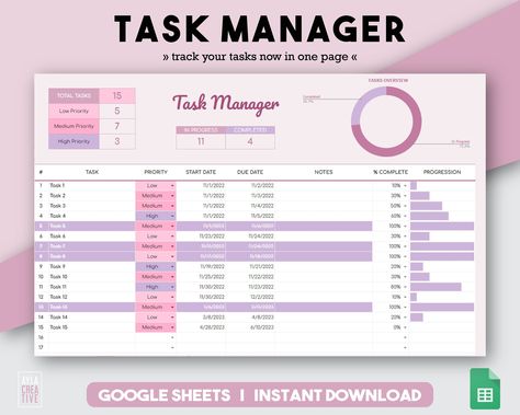 Task Tracker Digital To Do List Task Planner Google Sheets Template Student Planner Small Business Adhd Planner Life Planner Productivity realisticplanner #aestheticplanners #weeklyfinancialplanner #notionplanner⌨️ Google Sheets Life Planner, To Do List Excel Template, Excel Sheets For Small Business, Task Tracker Template, Excel To Do List Template, Excel Organization Ideas, Excel Planner Templates, Free Google Sheets Templates, Excel Organization