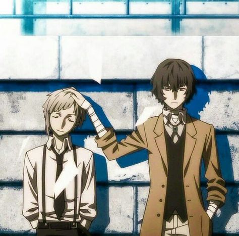 Calling Out Your Name   Literary Stray Dogs Dazai Osamu and Atsushi Nakajima Dazai Tiktok, Dog Texts, Anime Bungou Stray Dogs, Bungou Stray Dogs Characters, Dazai Bungou Stray Dogs, Dazai Osamu, Anime Memes Funny, Bongou Stray Dogs, Stray Dogs Anime