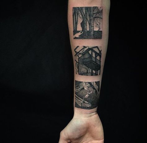 Richard Warlock Square Tattoo, Muster Tattoos, Aesthetic Tattoo, Pattern Tattoo, Skin Art, Forearm Tattoo, Blackwork Tattoo, Creative Tattoos, Tattoo You