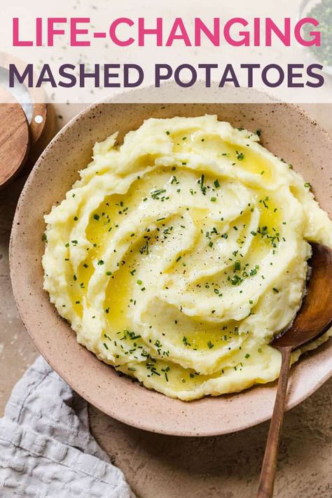 Ranch Mashed Potatoes, Garlic Mashed Potatoes Recipe, Roasted Garlic Mashed Potatoes, Perfect Mashed Potatoes, Vegan Mashed Potatoes, Best Mashed Potatoes, Mashed Potatoes Recipe, Resep Diet, Salad Pasta