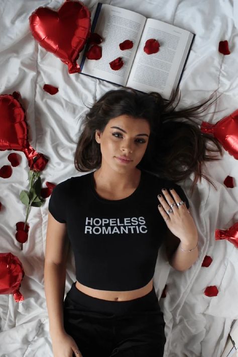 valentines day aesthetic / romance vibes / valentines day photoshoot inspo / hopeless romantic vibes / influencer style / influencer aesthetic / hair and makeup inspo Black Cropped Shirt, Steph Bohrer, Cropped Shirt, Influencers Fashion, Aesthetic Hair, Hopeless Romantic, Black Crop, Crop Shirt, Embroidered Design