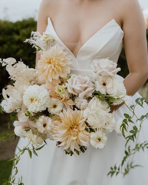 Cafe Au Lait Bridal Bouquet, Cafe Au Lait Wedding Bouquet, Dahlia Cascade Bouquet, Dahlia Cafe Au Lait Bouquet, Cafe Au Lait Dahlias Wedding, Ranunculus Bouquet Wedding, Cafe Au Lait Dahlia Bouquet, Fluffy Bouquet, Persephone Wedding