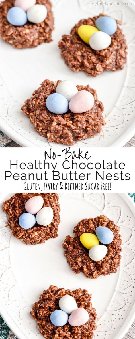 Healthy Easter Recipes, Gluten Free Easter, Vegan Easter, Healthy Easter, Easter Snacks, Gluten Free Cookie Recipes, Chocolate Peanut Butter Cookies, Peanut Butter Cookie, Easter Baking