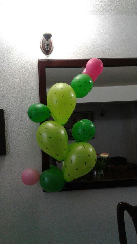 Cactus Balloons Cactus Balloons, Cactus Balloon, Cute Cactus, Balloon Design, 3rd Birthday, Event Planning, Decorating Ideas, Cactus, Balloons