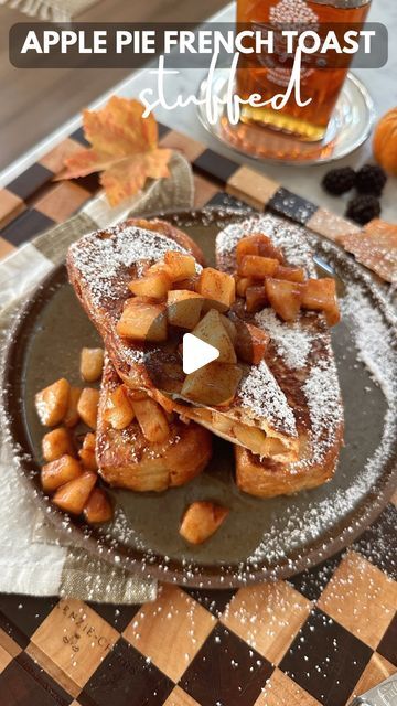 Jessie Jane Daye on Instagram: "Apple Pie Stuffed French Toast 🍏 because I’m just going to pretend it’s Fall 🍂🥰 Comment, “apple pie” for an instant link to the recipe sent to your dm!   https://www.jessiedaye.com/all-recipes/2024/8/24/apple-pie-french-toast  #brunch #applepie #fall #breakfast #frenchtoast" French Toast Video, Brioche French Toast, Stuffed French Toast, Apple Pie Filling, Fall Breakfast, Breakfast Snacks, Apple Pies Filling, Pie Filling, Fall Recipes