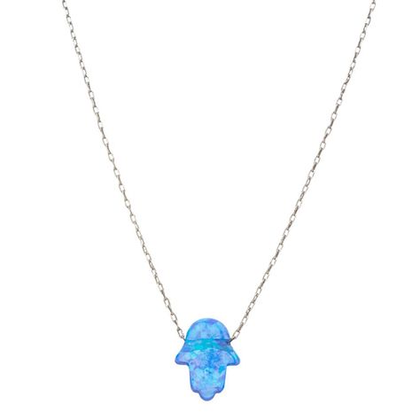 Blue opal #hamsa necklace inspires you to be your personal best. Opal Hamsa Necklace, Blue Hamsa, Jewish Star Necklace, Opal Necklace Silver, Hamsa Earrings, Hamsa Jewelry, Hamsa Pendant, Hamsa Necklace, Large Necklace