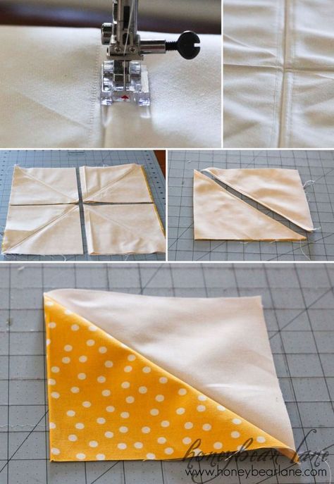 Make half square triangles eight at a time! Quilting Shortcut: the Eight Square Method Sew A Quilt, Half Square Triangle Quilts, Pinwheel Quilt, Half Square Triangle, Triangle Quilt, Patchwork Quilting, Quilting Techniques, Quilting Tips, Quilt Block Patterns