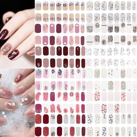 Gel Nails Stickers, Uñas Nail Art, Nail Stickers Designs, Decals For Women, Gel Nail Stickers, Nails Stickers, Unghie Nail Art, Sewing Furniture, Nail Art Decals