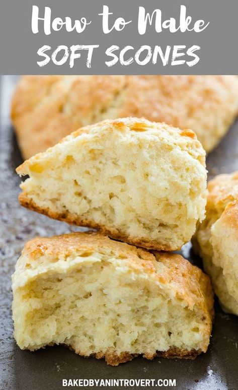 Easy Drop Scones Recipe, Yeast Scones, Soft Scones Recipe, Scones Buttermilk, Soft Scones, Puffs Recipes, Basic Muffin, Tea Scones, Breakfast Scones