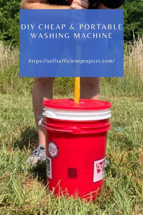 Diy Clothes Washer, Camping Washing Machine, Expensive And Difficult, Laundry Soap Homemade, Camping Hacks Diy, Camping Kit, Laundry Washing Machine, Portable Washing Machine, Survival Life Hacks