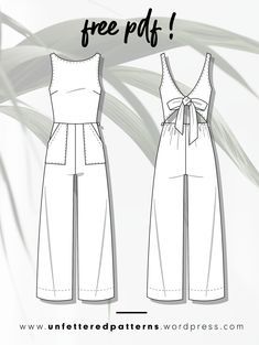 #BEAUTY, #RELATIONSHIPS #Fashion #Animals #Outfits #Winter Outfits #Animals# Pola Jumpsuit, Sukienki Maksi, Open Back Jumpsuit, Jumpsuit Pattern Sewing, Sewing Projects Clothes, Sewing Machine Projects, Free Pdf Sewing Patterns, Diy Vetement, Sewing Project Ideas