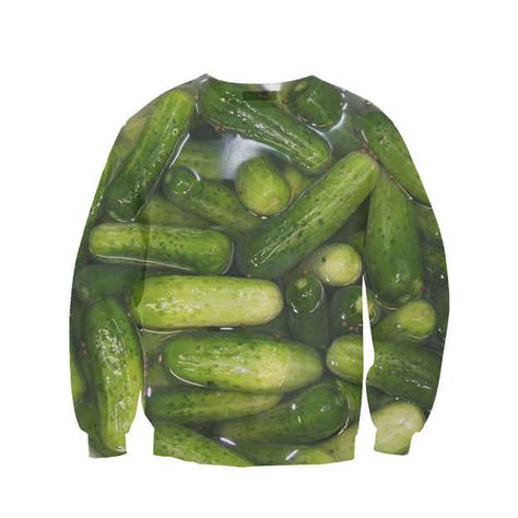 Become the pickle jar. I'd rather it have a hood but i'll live. Pickle Board, I Love Pickles, Pickle Party, In A Pickle, Pickle Jars, Concept Clothing, Ugly Sweater Party, Fire Fits, Christmas Makes