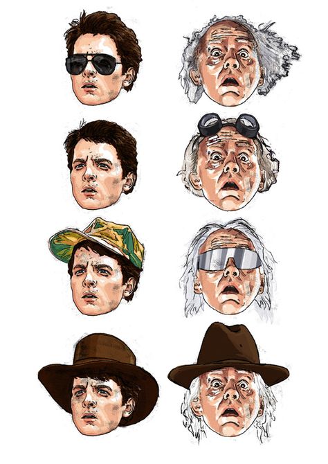 Back to the Future The Future Movie, Beautiful Crazy, Doc Brown, Great Scott, Movie Artwork, Michael J Fox, Marty Mcfly, Sci Fi Films, Print Portrait