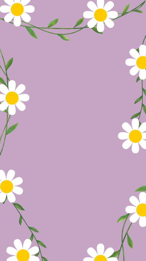 Daisy vines phone wallpaper/ instagram story background. Save for later! Follow for more like this