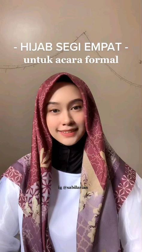 Tutorial Hijab Pesta, Simple Hijab Tutorial, Simple Hijab, Hijab Style Tutorial, Pashmina Hijab Tutorial, Muslim Fashion Hijab Outfits, Look Formal, Muslim Bride, Muslim Fashion Hijab